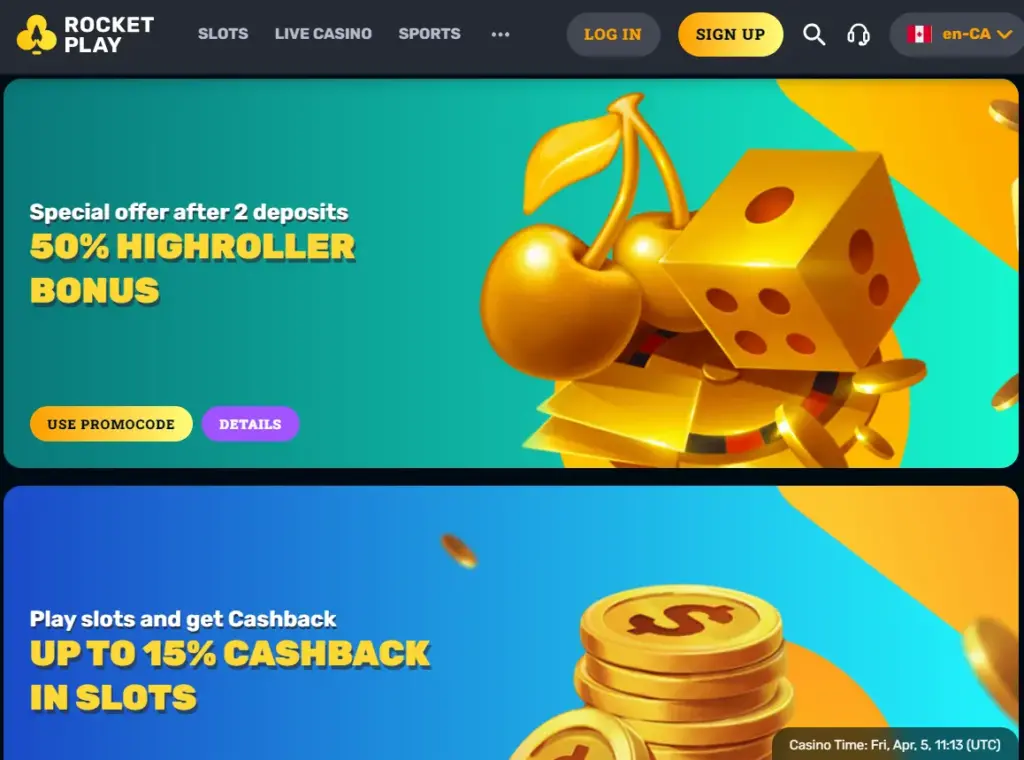 Special RocketPlay Casino Bonus Offers