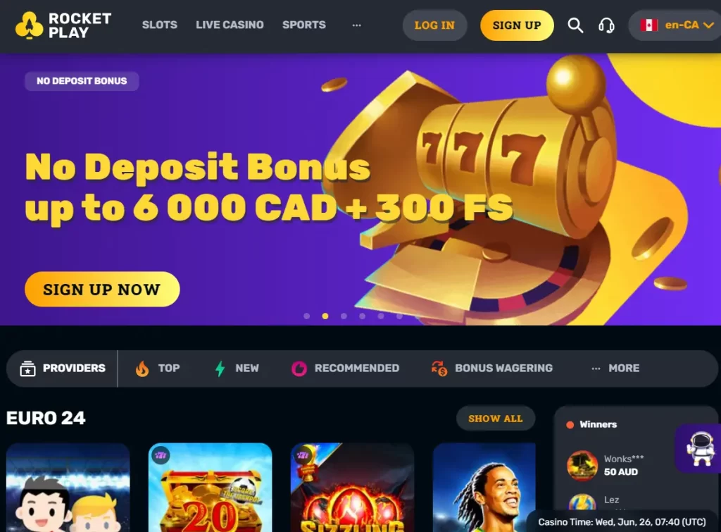 RocketPlay No Deposit Bonus
