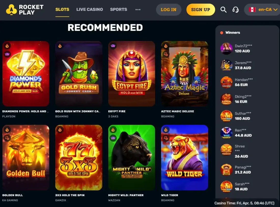Recommended Rocket Play Slot