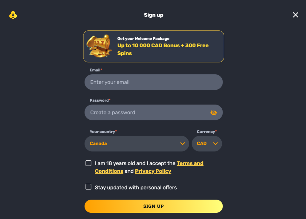 Rocket Play Casino Sign Up