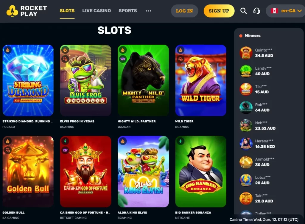 Games on the Website